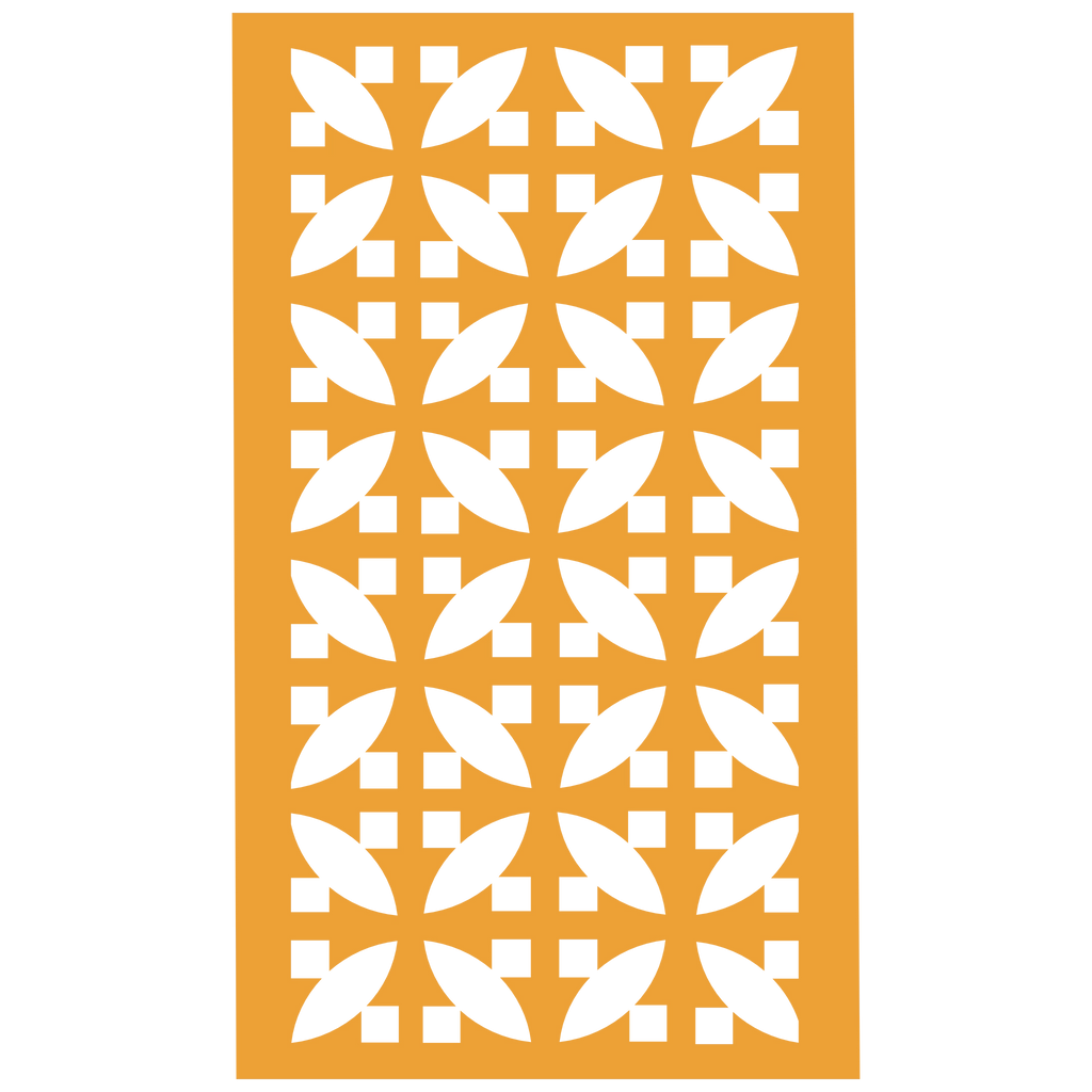 Panel decorativo geométrico modular aplicado en espacio contemporáneo