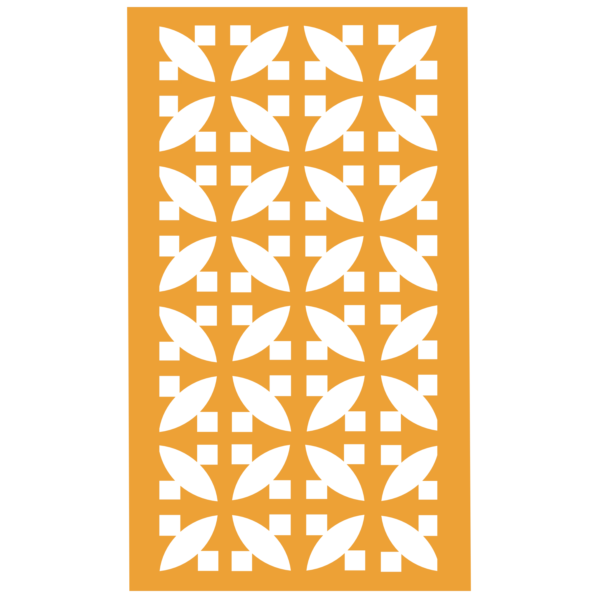 Panel decorativo geométrico modular aplicado en espacio contemporáneo