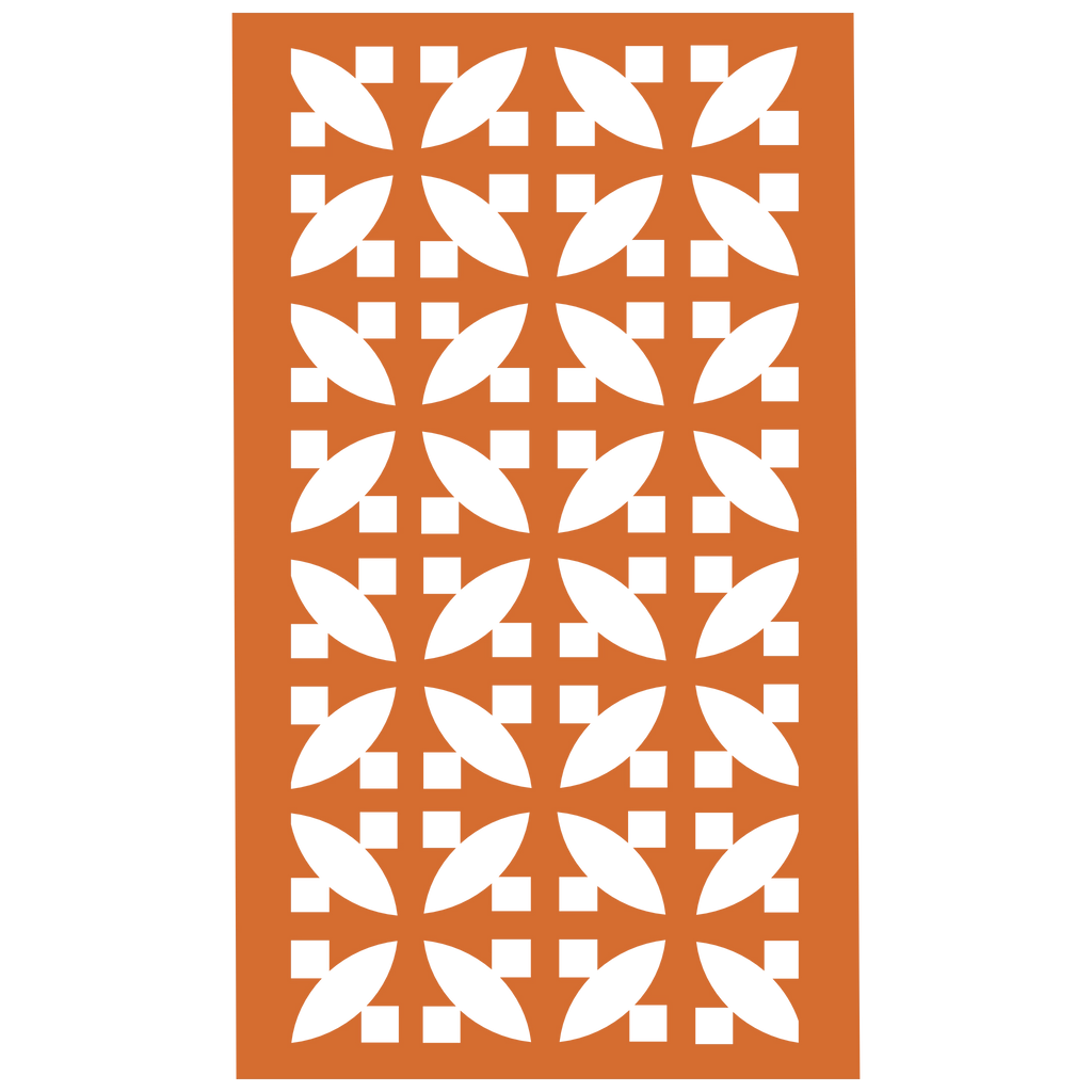 Panel decorativo geométrico modular aplicado en espacio contemporáneo