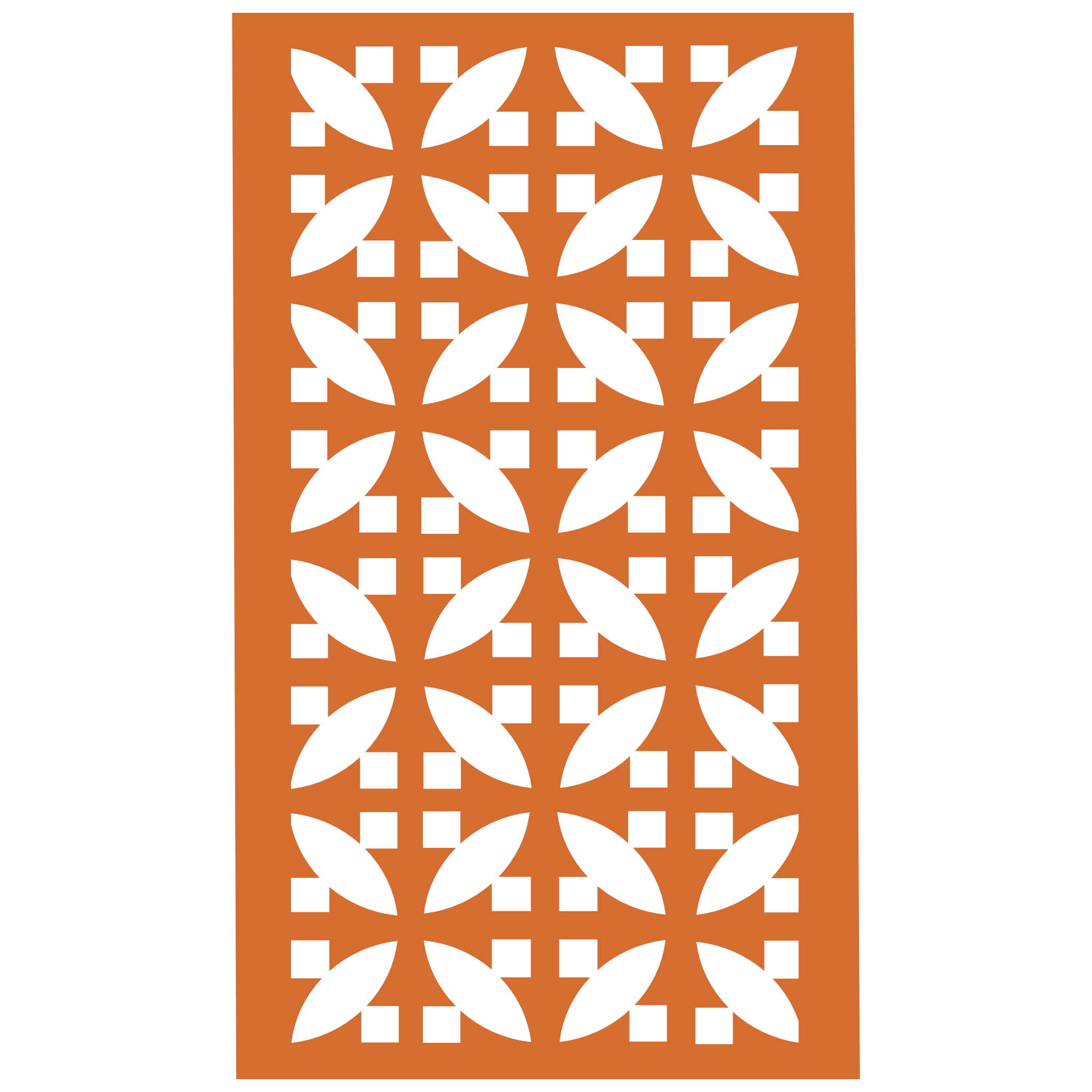 Panel decorativo geométrico modular aplicado en espacio contemporáneo