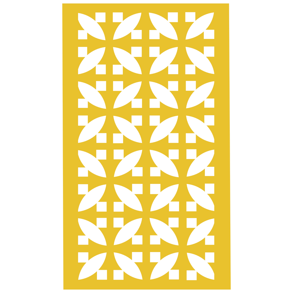 Panel decorativo geométrico modular aplicado en espacio contemporáneo