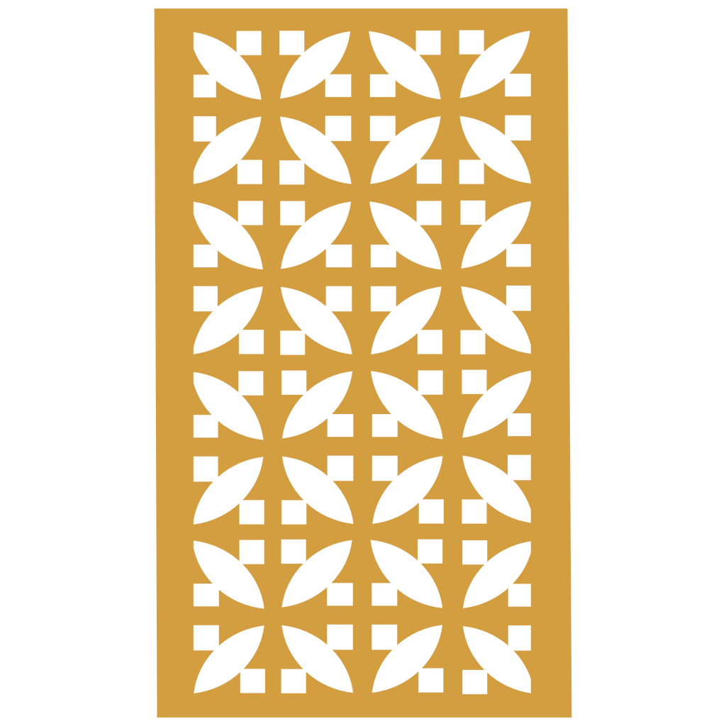 Panel decorativo geométrico modular aplicado en espacio contemporáneo