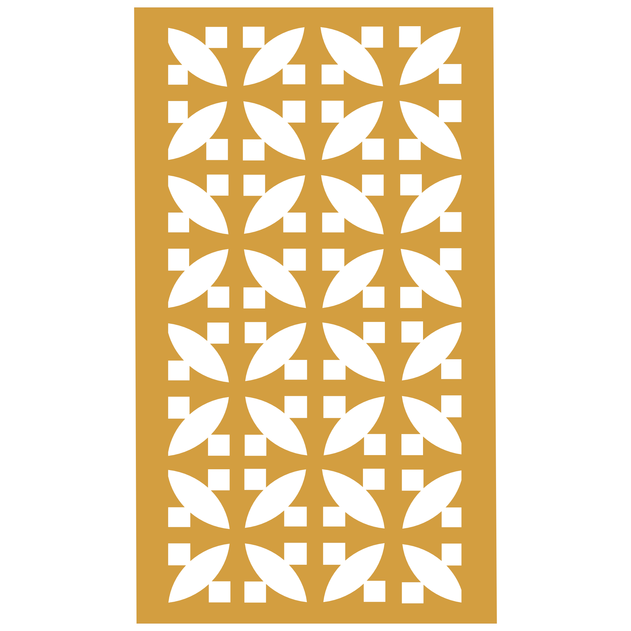 Panel decorativo geométrico modular aplicado en espacio contemporáneo