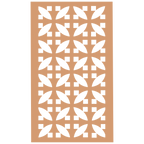 Panel decorativo geométrico modular aplicado en espacio contemporáneo