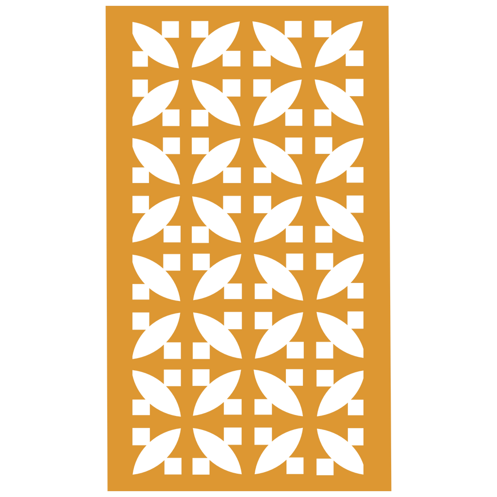 Panel decorativo geométrico modular aplicado en espacio contemporáneo