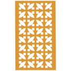 Panel decorativo geométrico modular aplicado en espacio contemporáneo