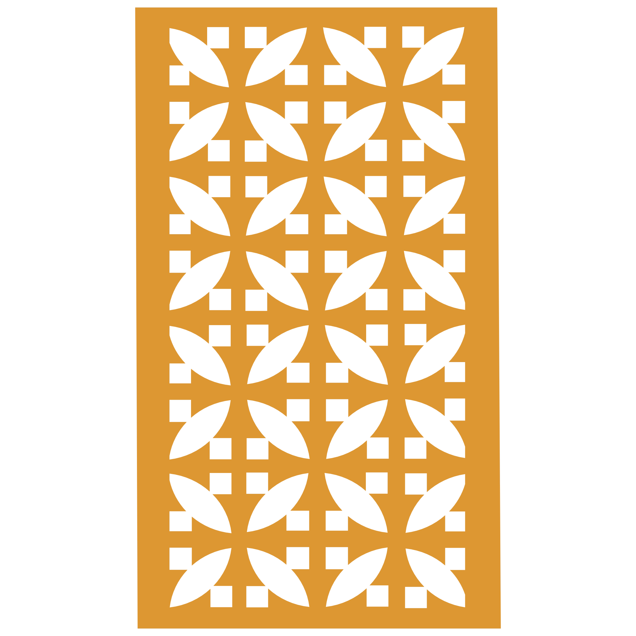 Panel decorativo geométrico modular aplicado en espacio contemporáneo