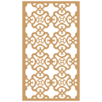 Panel decorativo geométrico modular aplicado en espacio contemporáneo