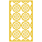 Panel decorativo geométrico modular aplicado en espacio contemporáneo