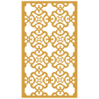 Panel decorativo geométrico modular aplicado en espacio contemporáneo