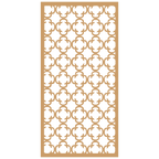 Panel ornamental modular geométrico de madera para decoración de pared interior