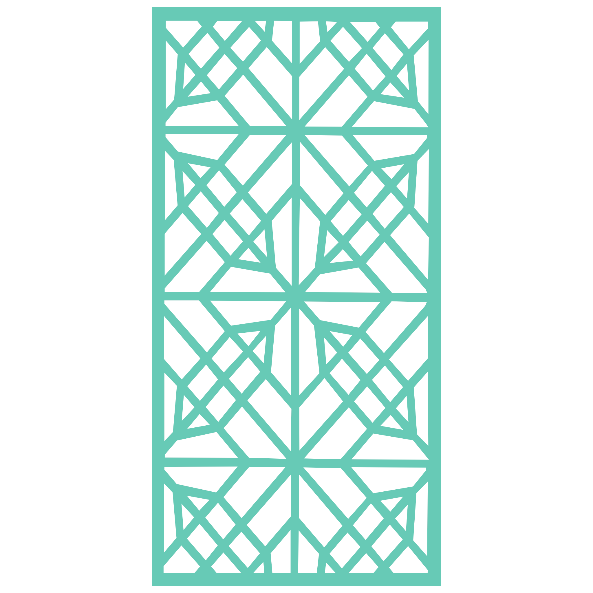 Panel decorativo geométrico modular instalado en pared moderna