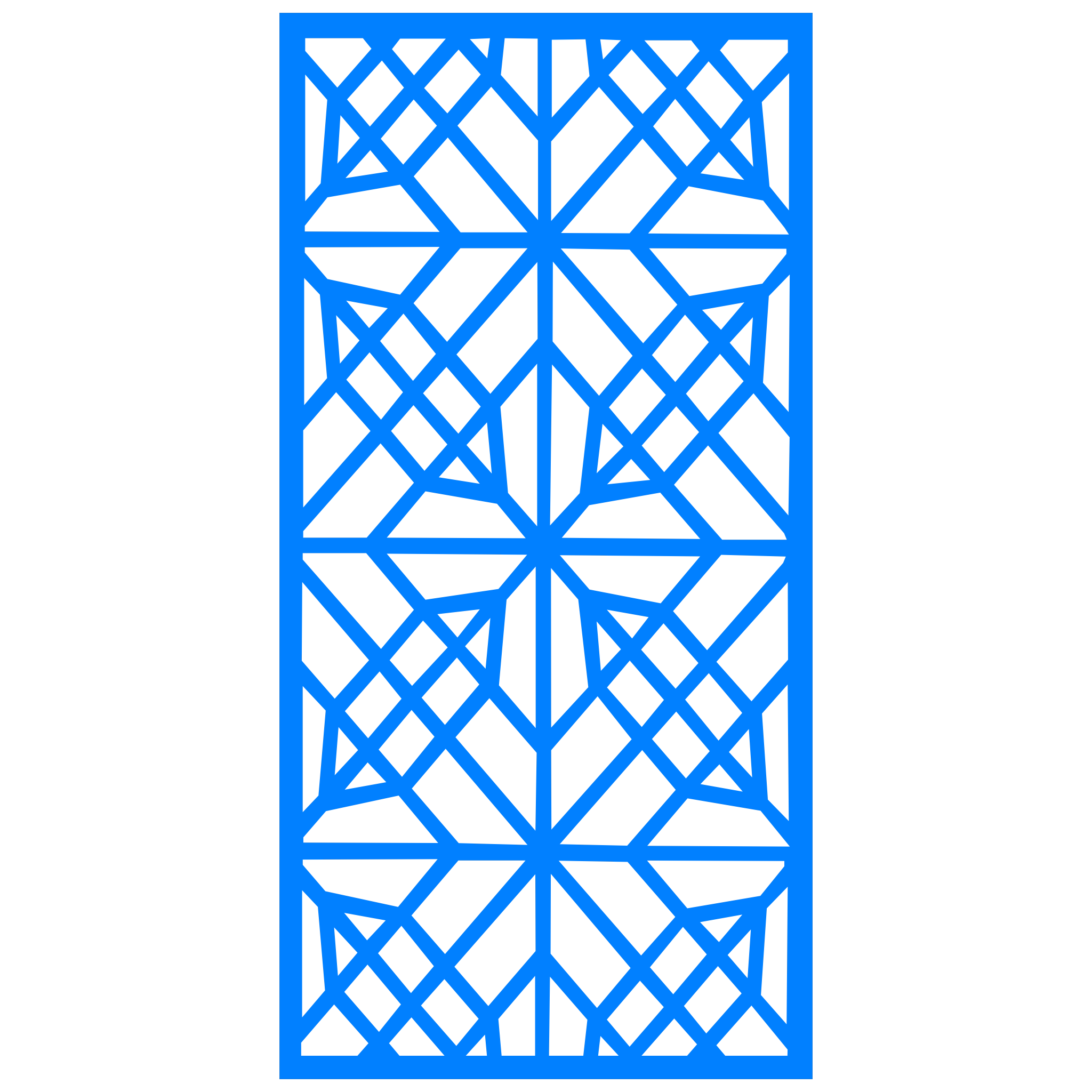 Panel decorativo geométrico modular instalado en pared moderna