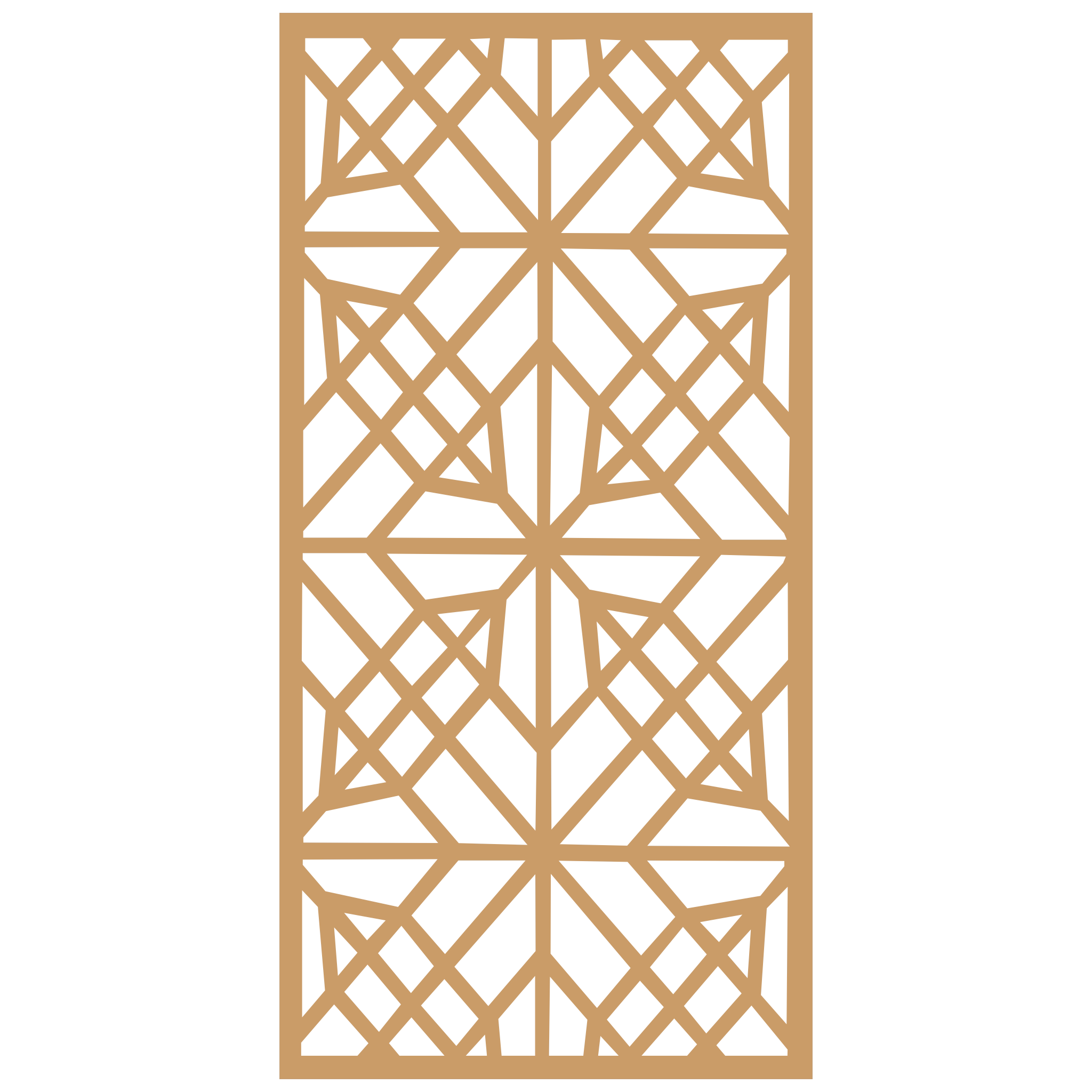 Panel decorativo geométrico modular instalado en pared moderna