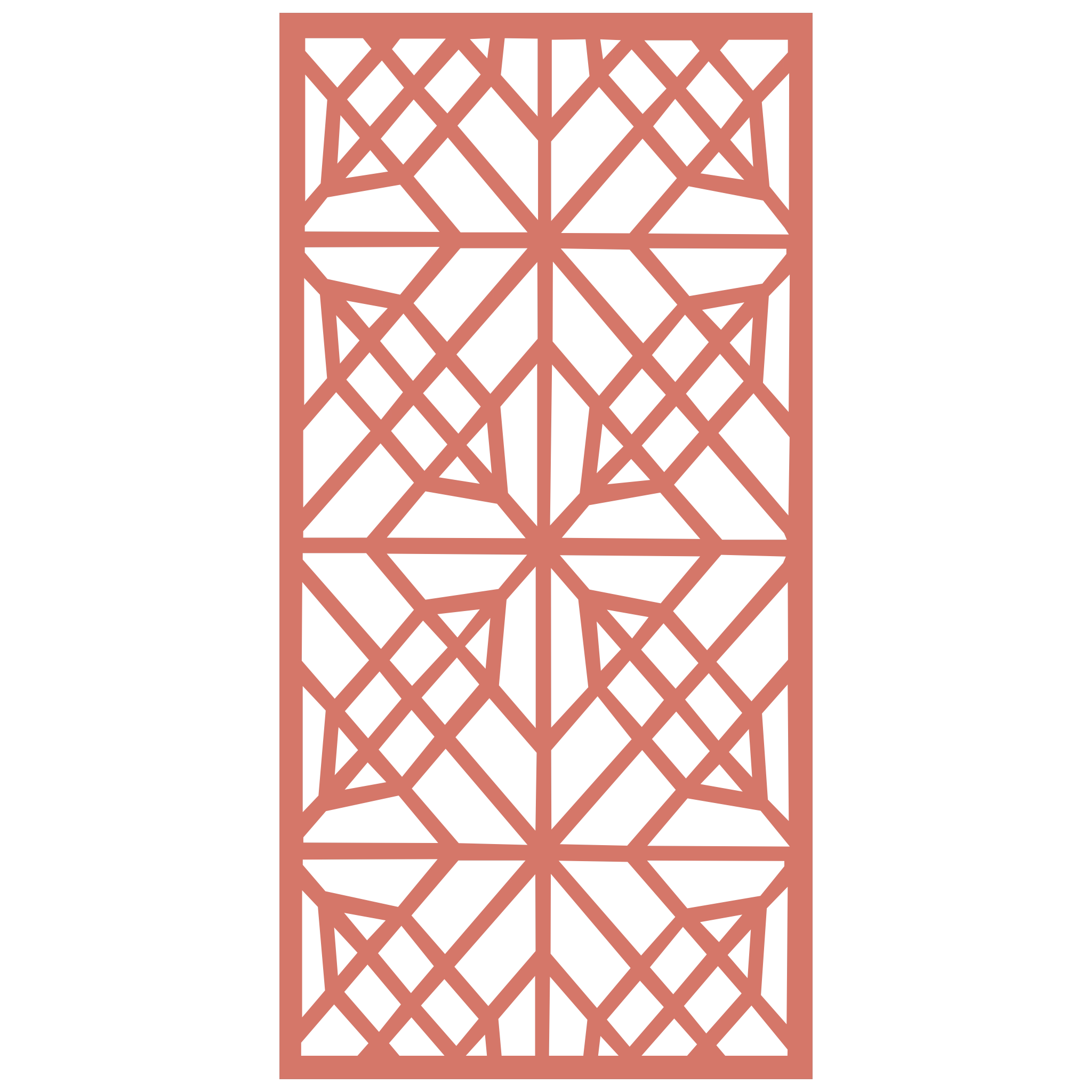 Panel decorativo geométrico modular instalado en pared moderna