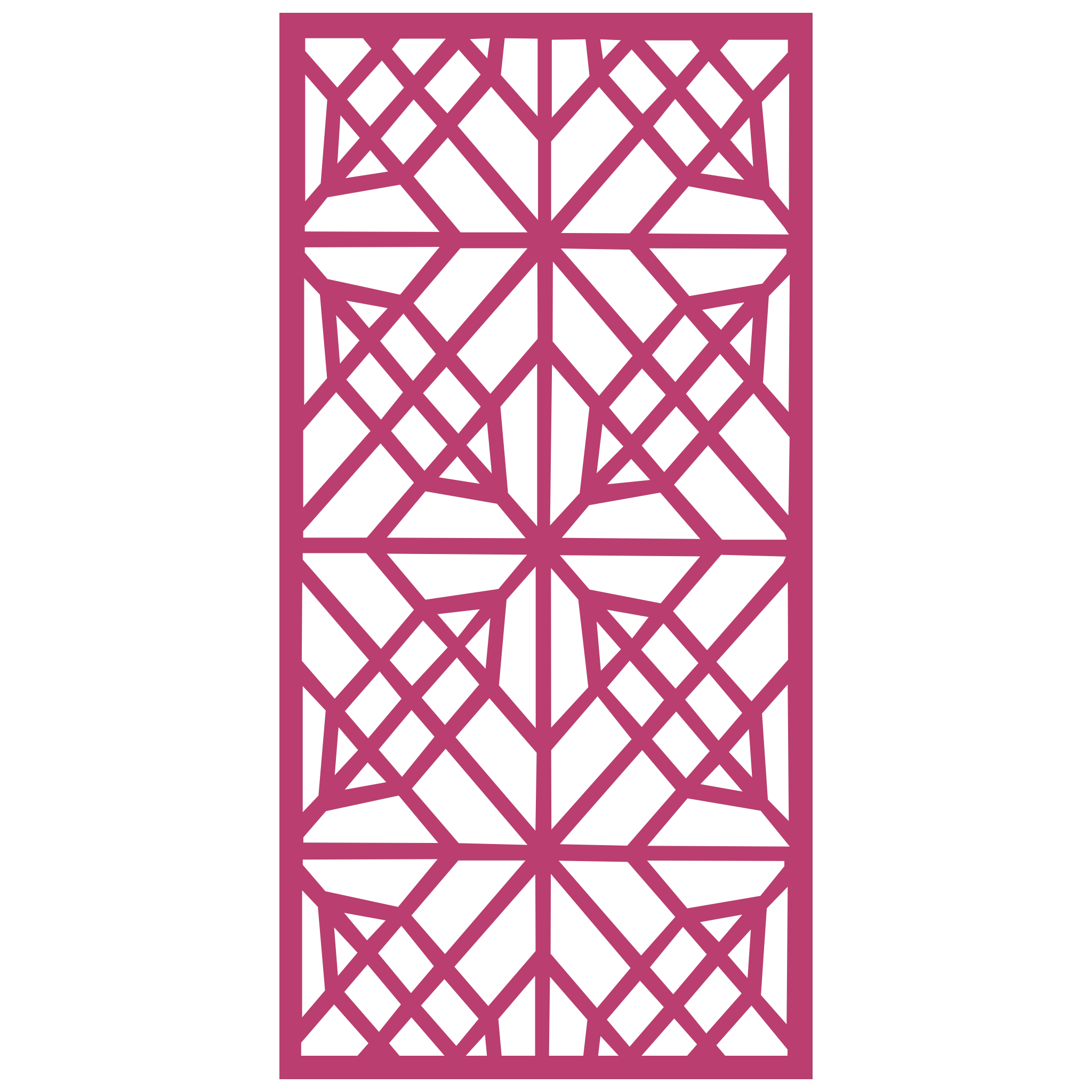 Panel decorativo geométrico modular instalado en pared moderna