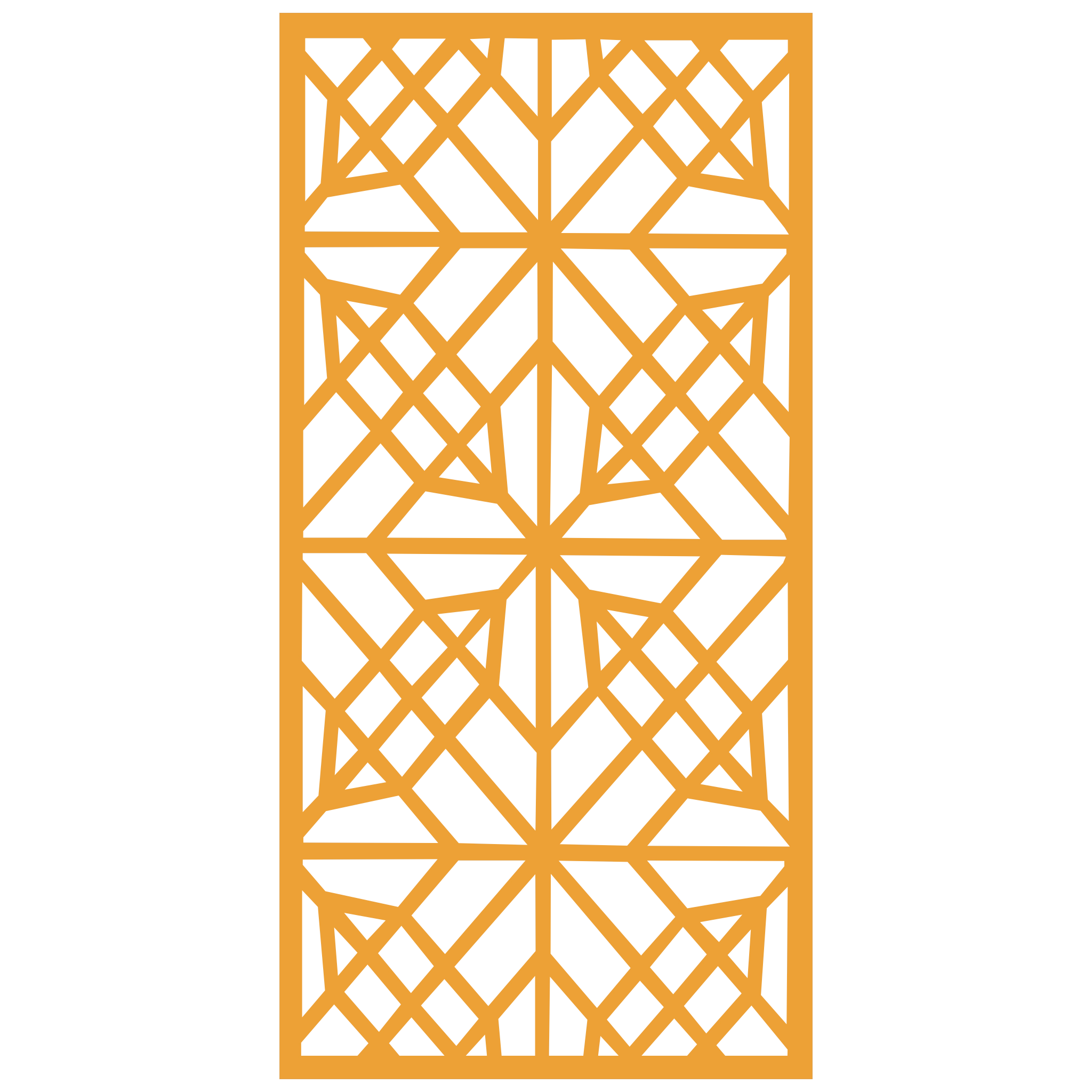 Panel decorativo geométrico modular instalado en pared moderna