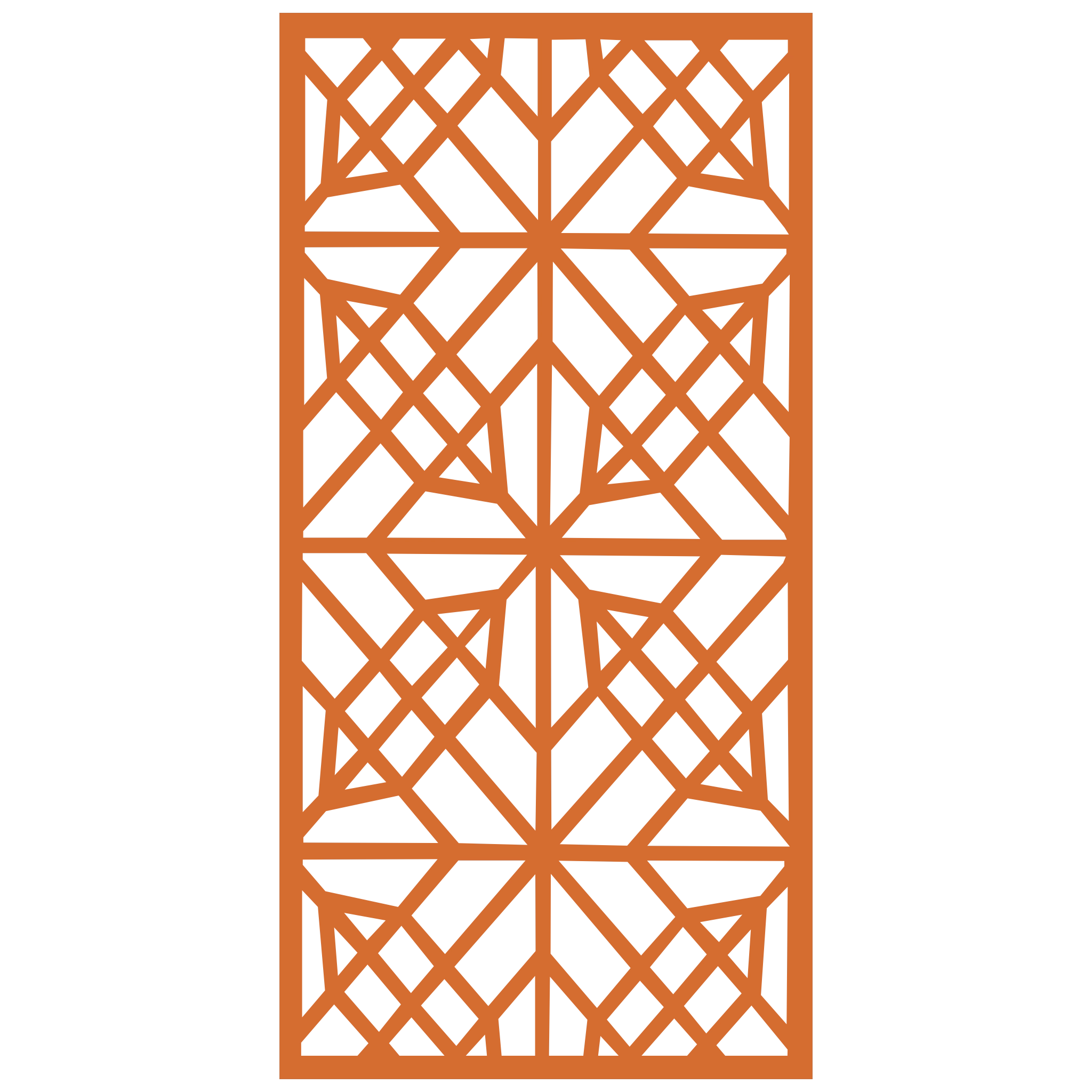 Panel decorativo geométrico modular instalado en pared moderna