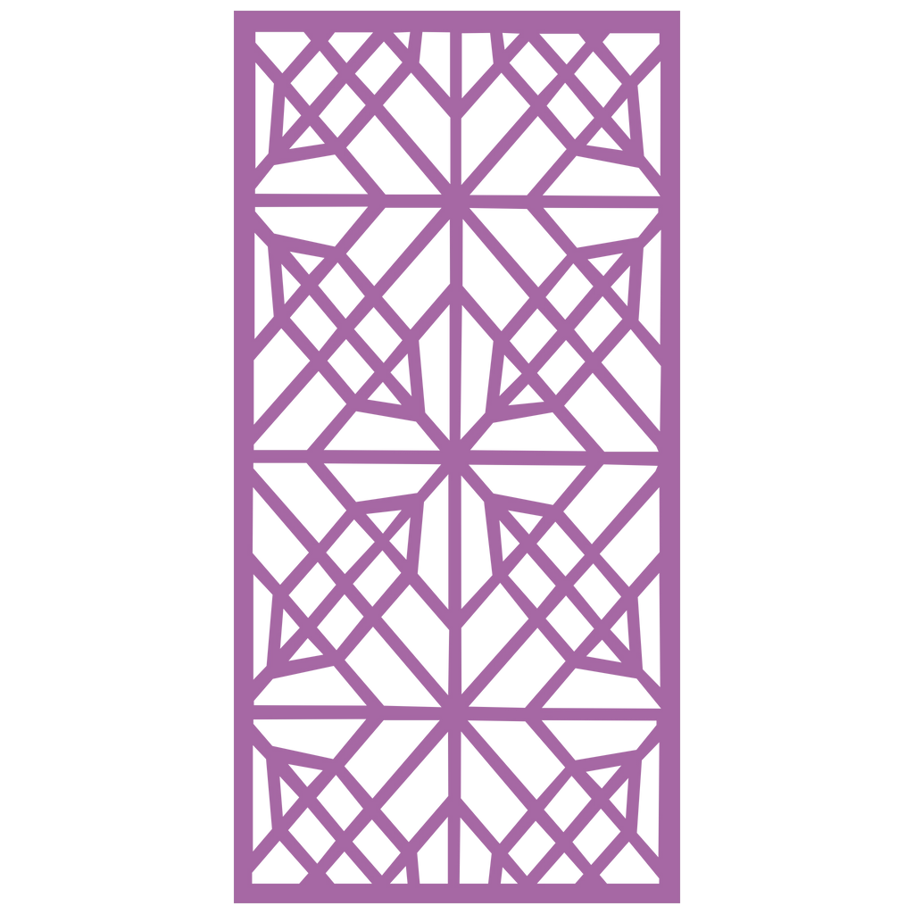 Panel decorativo geométrico modular instalado en pared moderna