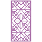 Panel decorativo geométrico modular instalado en pared moderna