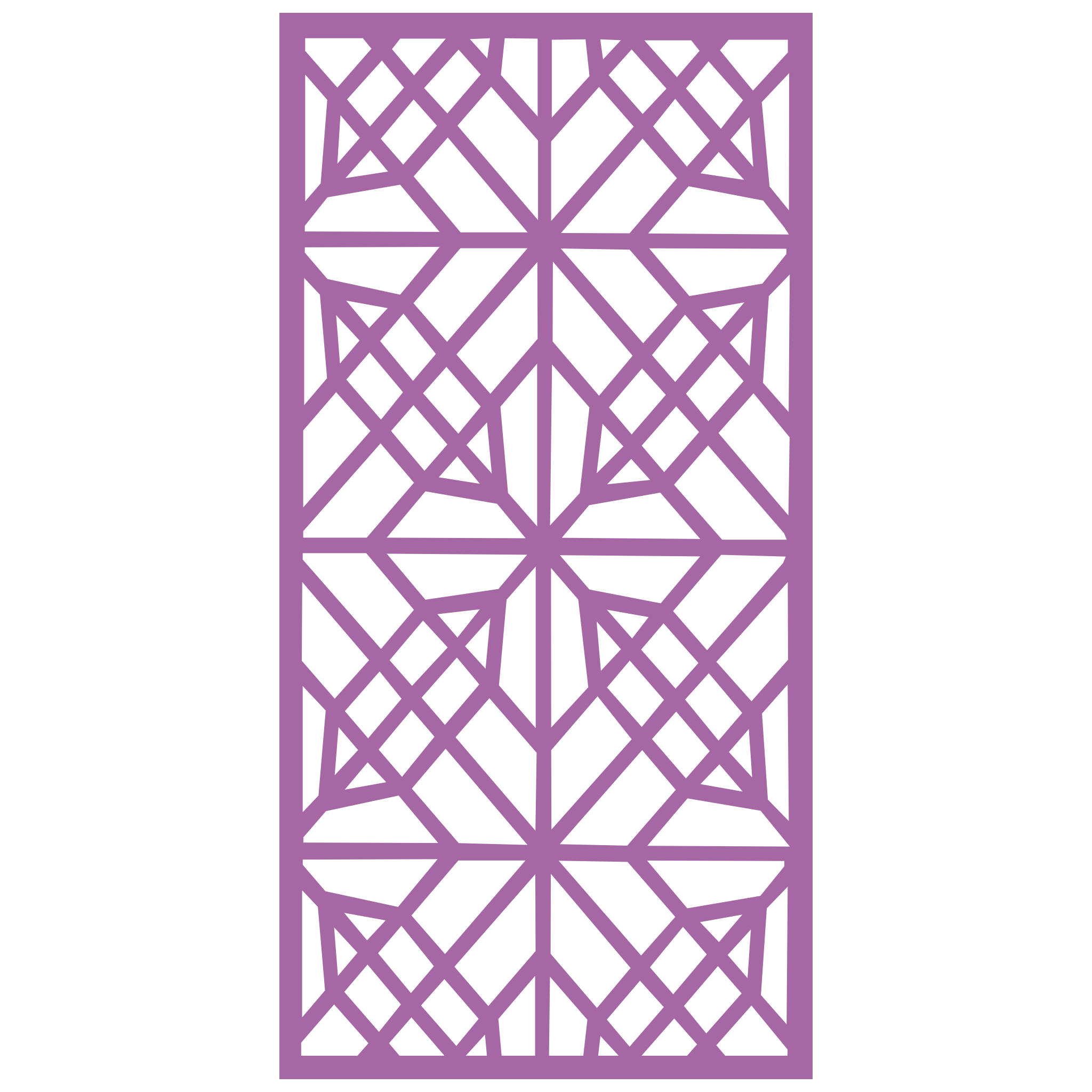 Panel decorativo geométrico modular instalado en pared moderna