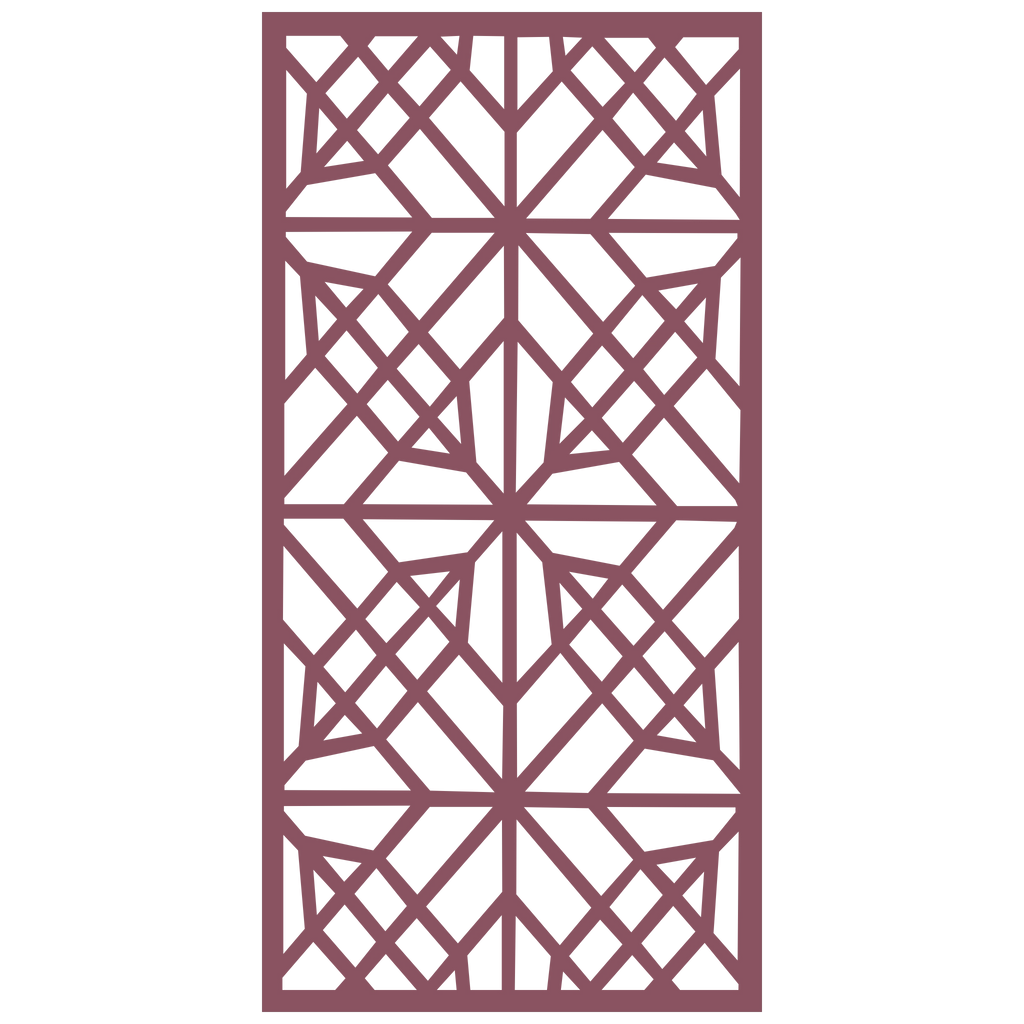 Panel decorativo geométrico modular instalado en pared moderna