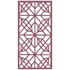 Panel decorativo geométrico modular instalado en pared moderna