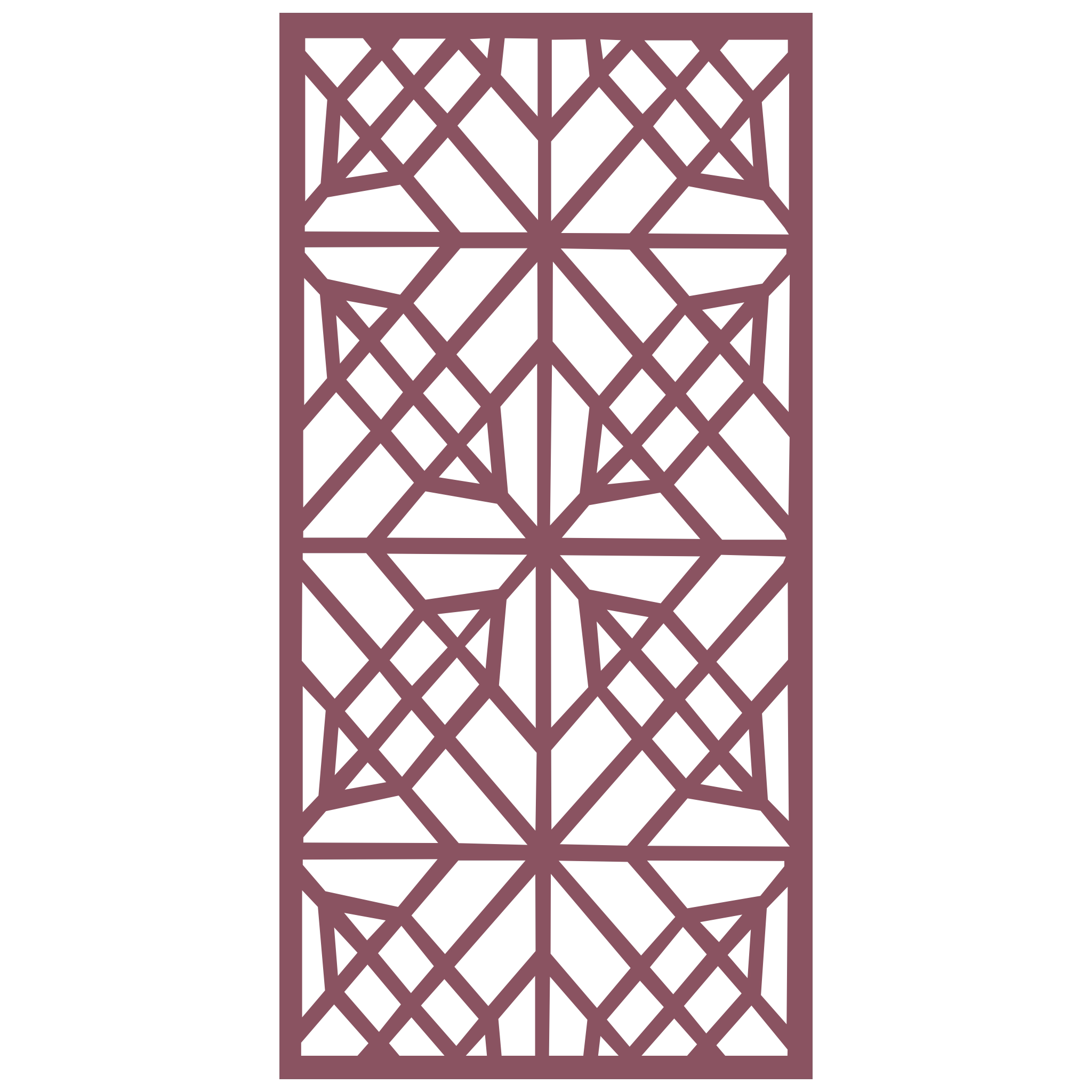 Panel decorativo geométrico modular instalado en pared moderna