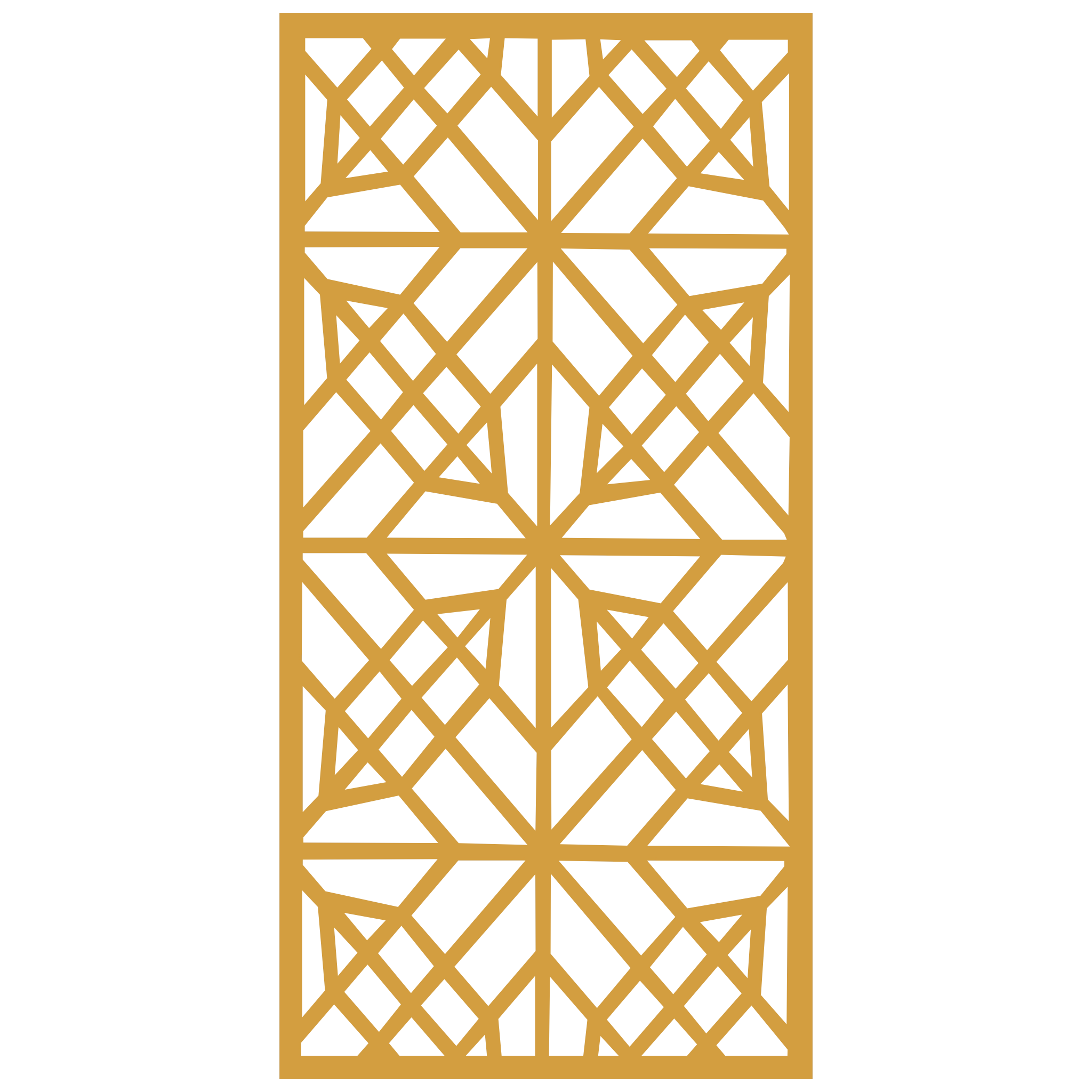 Panel decorativo geométrico modular instalado en pared moderna