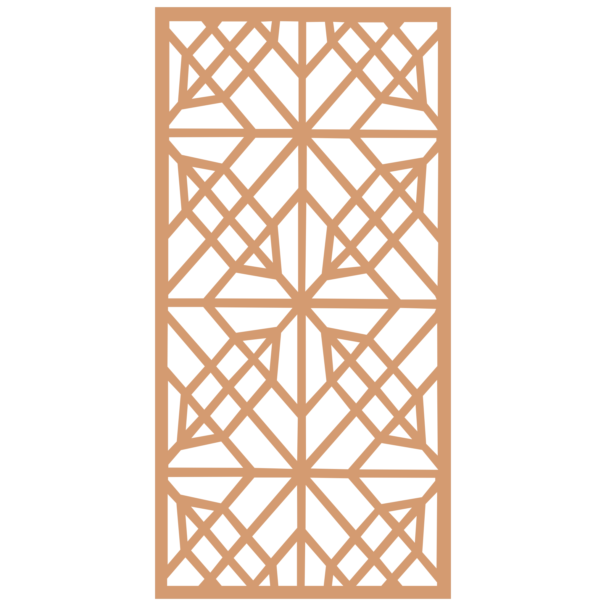 Panel decorativo geométrico modular instalado en pared moderna