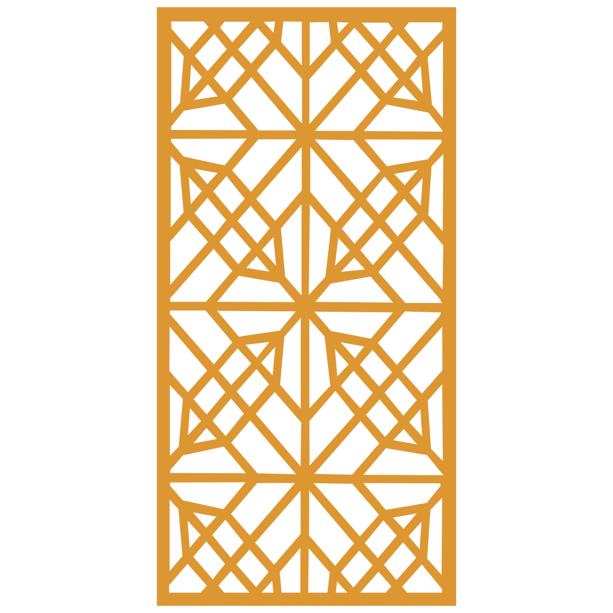 Panel decorativo geométrico modular instalado en pared moderna