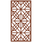 Panel decorativo geométrico modular instalado en pared moderna