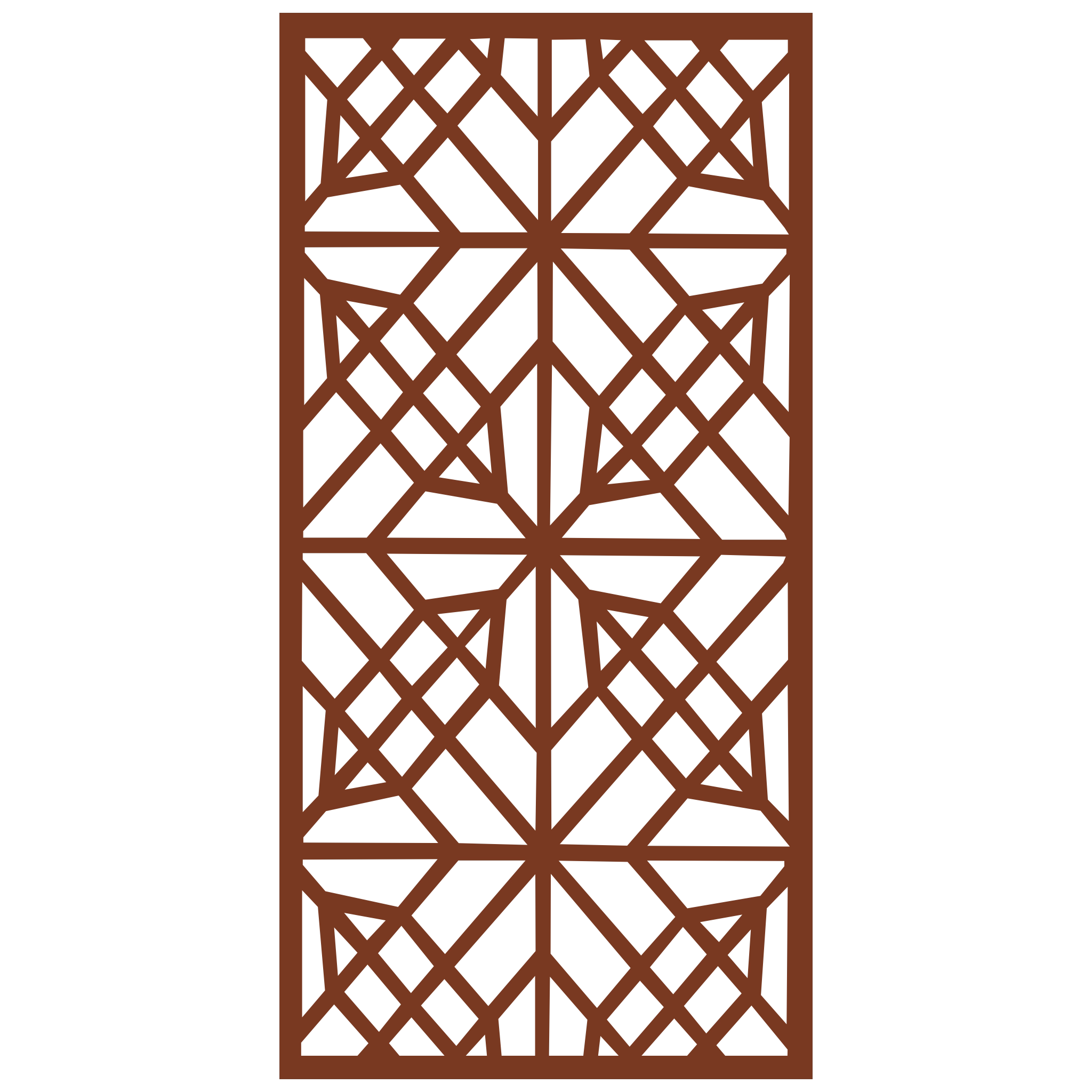 Panel decorativo geométrico modular instalado en pared moderna