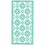 Panel decorativo de madera con patrón geométrico para interiores