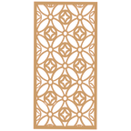 Panel decorativo de madera con patrón geométrico para interiores