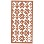 Panel decorativo de madera con patrón geométrico para interiores