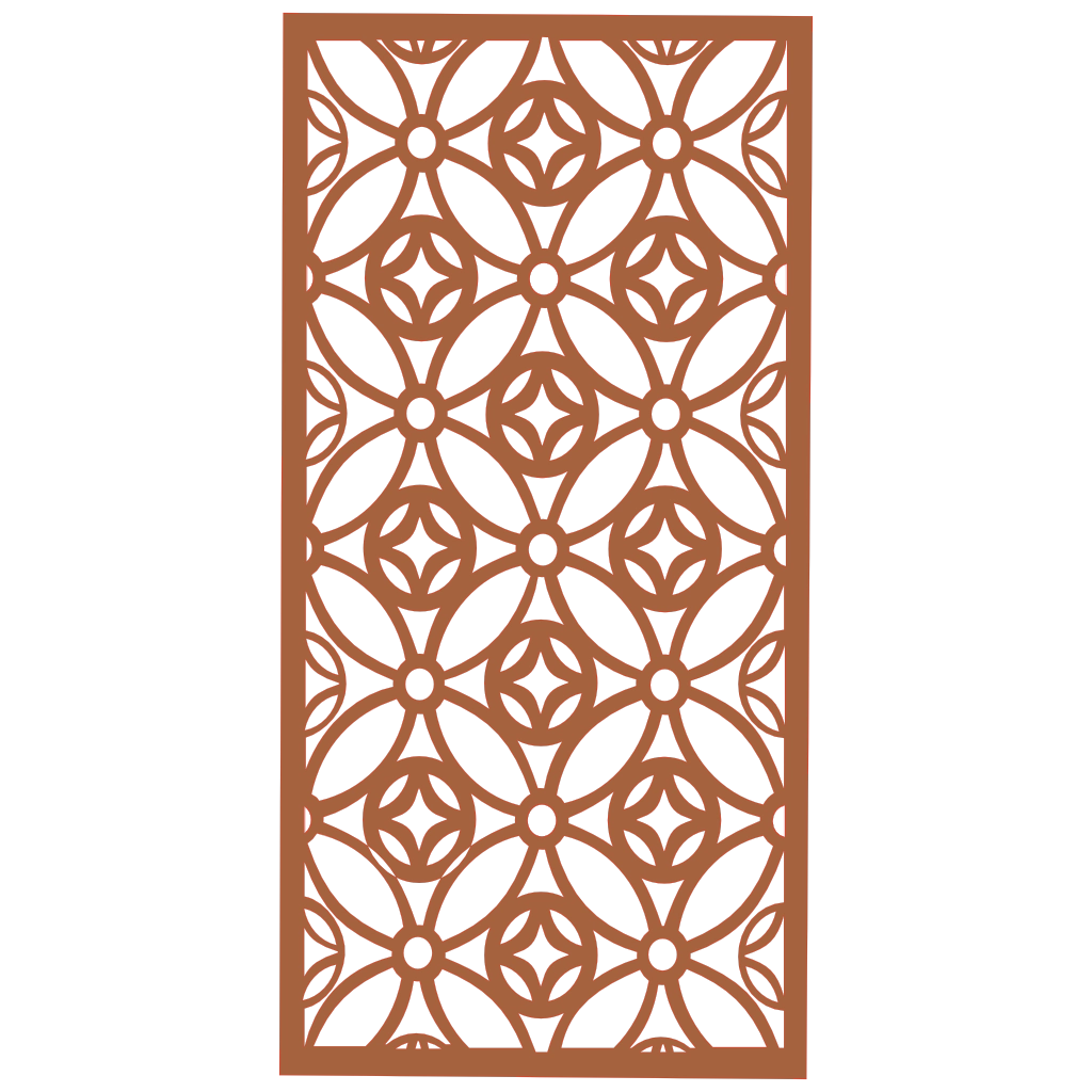 Panel decorativo de madera con patrón geométrico para interiores