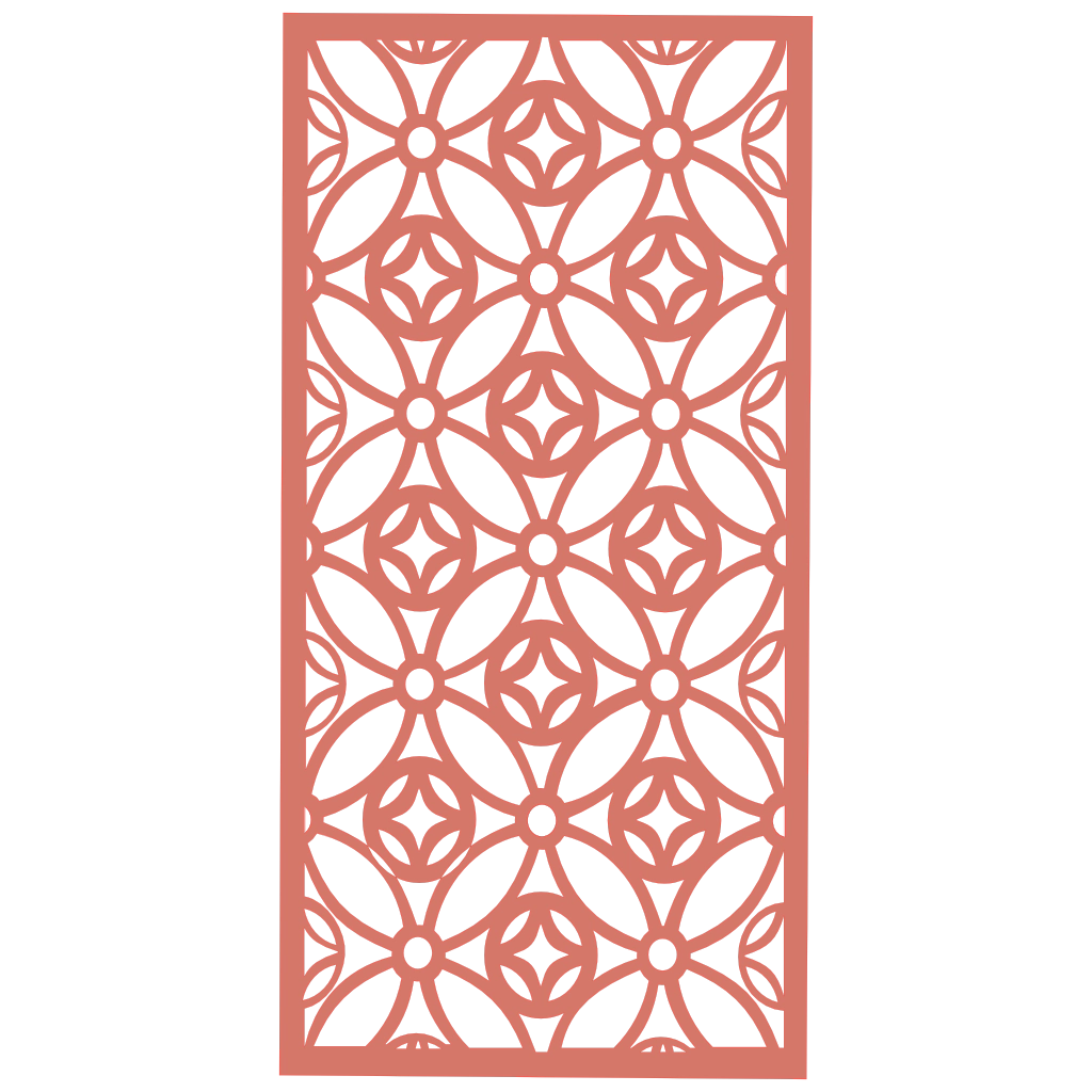 Panel decorativo de madera con patrón geométrico para interiores