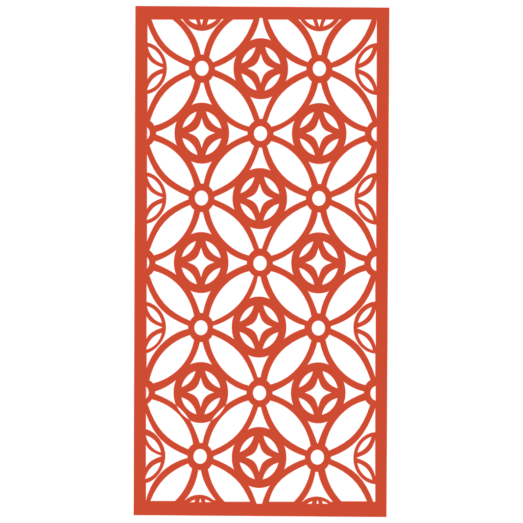 Panel decorativo de madera con patrón geométrico para interiores