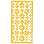 Panel decorativo de madera con patrón geométrico para interiores