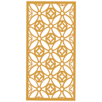 Panel decorativo de madera con patrón geométrico para interiores