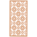 Panel decorativo de madera con patrón geométrico para interiores