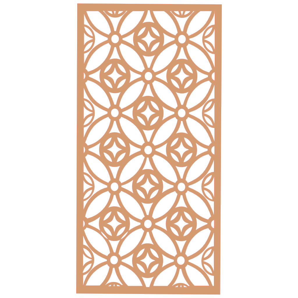 Panel decorativo de madera con patrón geométrico para interiores