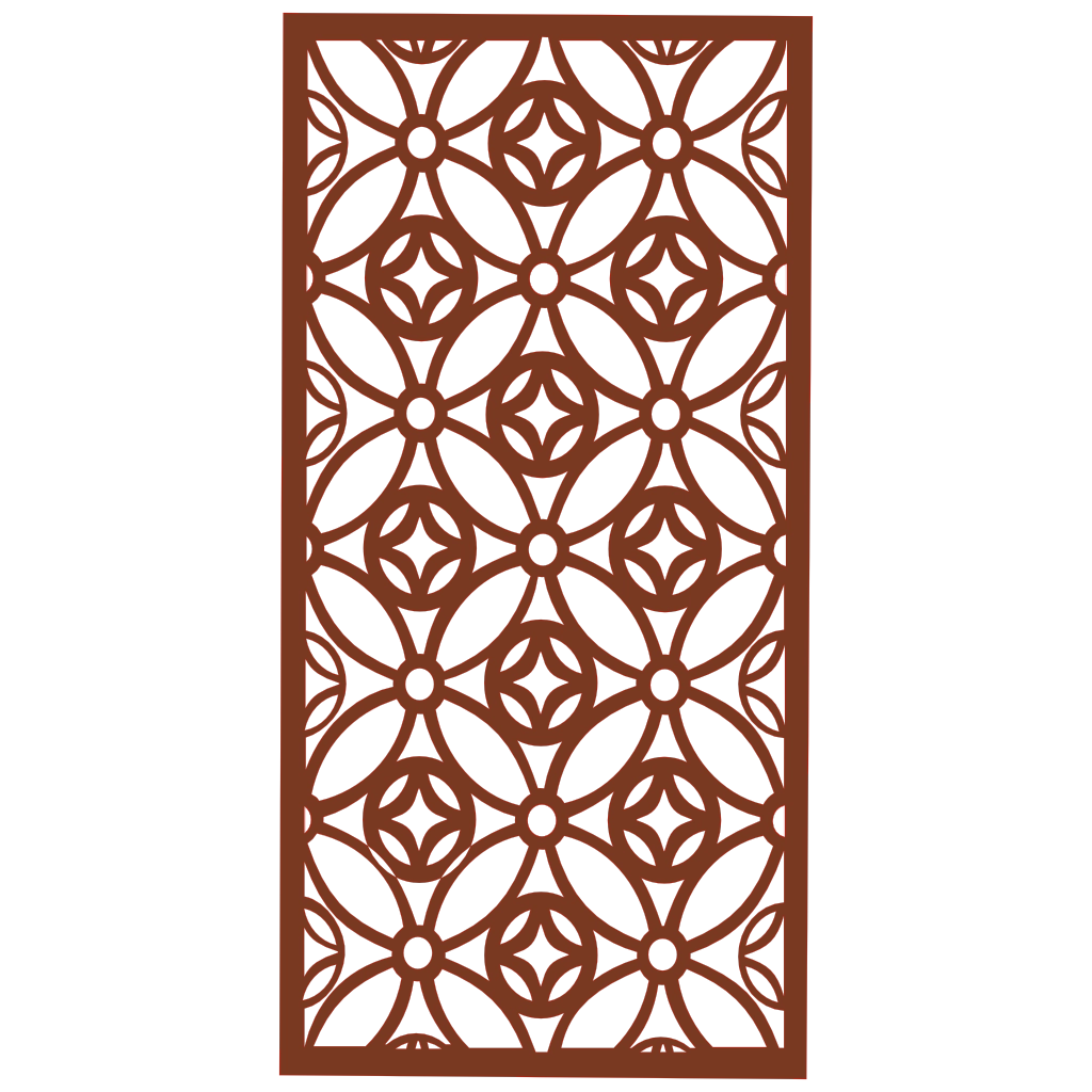 Panel decorativo de madera con patrón geométrico para interiores