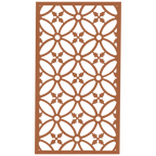 Panel ornamental modular geométrico como acento decorativo en salón