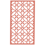 Panel ornamental modular geométrico como acento decorativo en salón