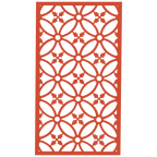 Panel ornamental modular geométrico como acento decorativo en salón