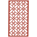 Panel ornamental modular geométrico como acento decorativo en salón