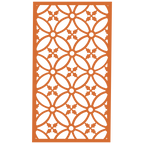 Panel ornamental modular geométrico como acento decorativo en salón