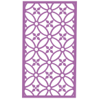 Panel ornamental modular geométrico como acento decorativo en salón